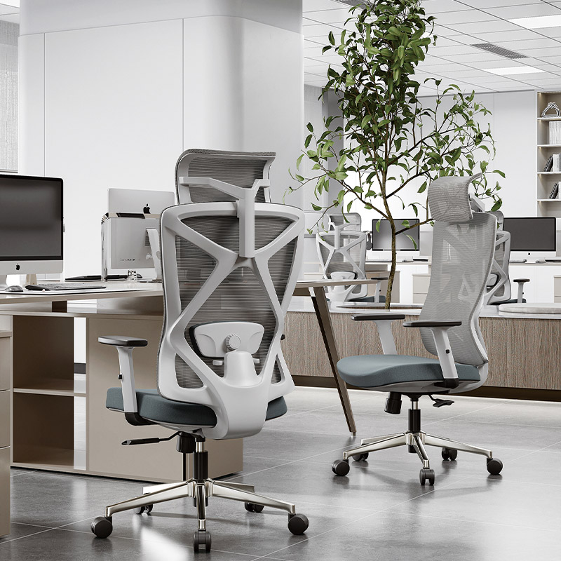 Adjustable Executive Chair Mesh Office Chair Ergonomic Mesh Elite Design Metal Aluminum Swivel Office Chair