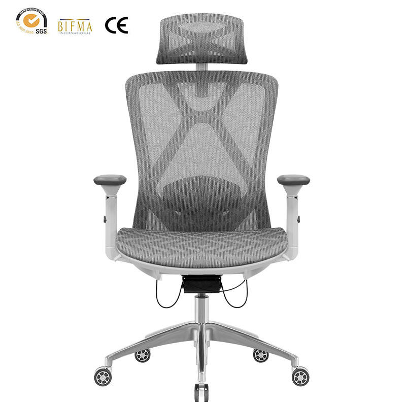 Wholesale Comfortable Executive Office Chair Modern Design Scaun De Birou Ergonomic Sillas Fabric and Mesh Material